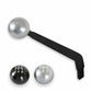 Fits Shifters W/M16X1.5 Billet Shift Knob-No Shift Pattern Silver-163002HST