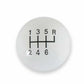 Hurst Shift Knob - White 6 Speed 3/8-16 Threads - 1630040