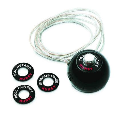 Hurst Shift Knob - Black 7/16 - 20 Threads - 12 Volt Switch - 1630050