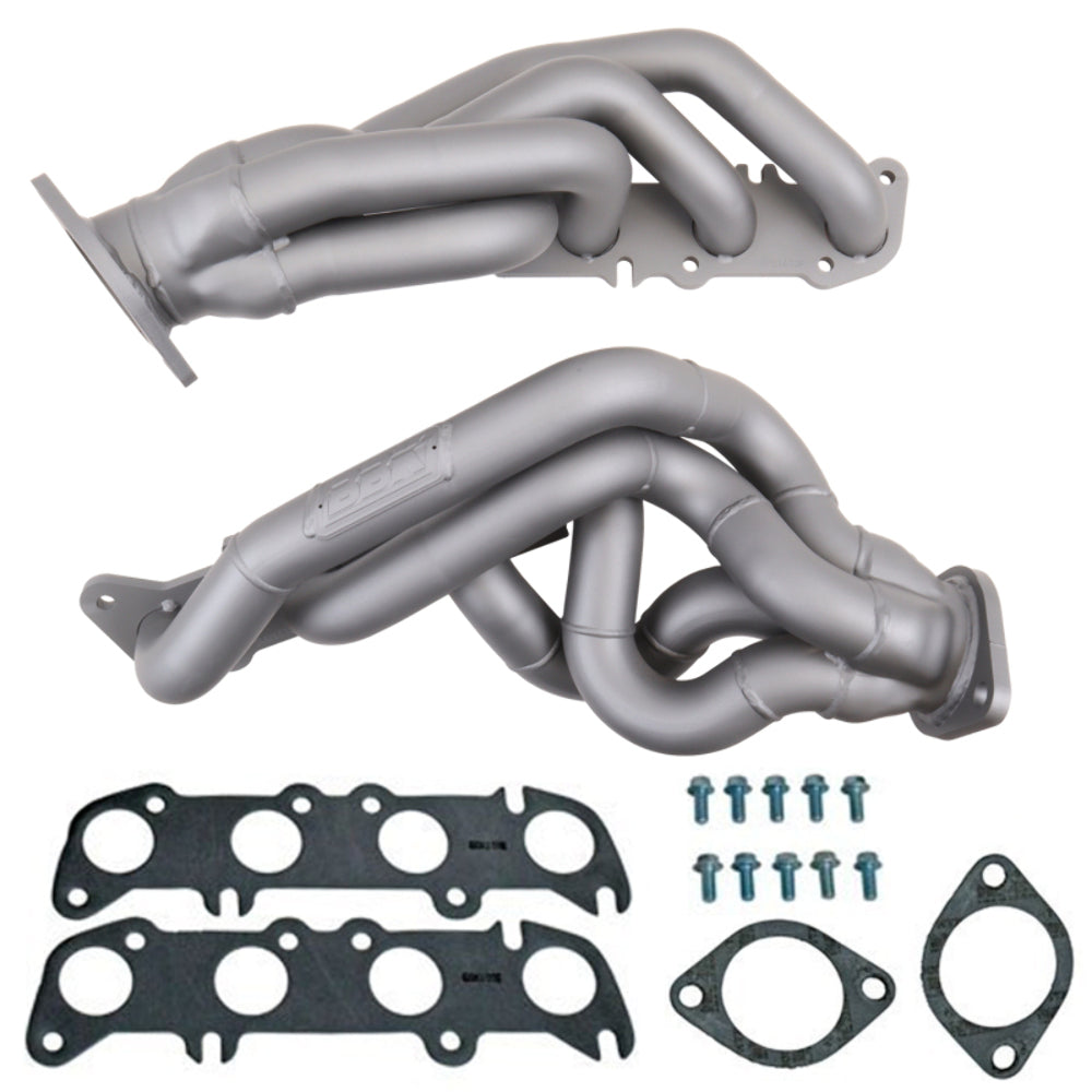 Fits 2011-2014 Mustang GT 1-3/4 Tuned Length Exhaust Headers-Titanium-1632 - Car Part People