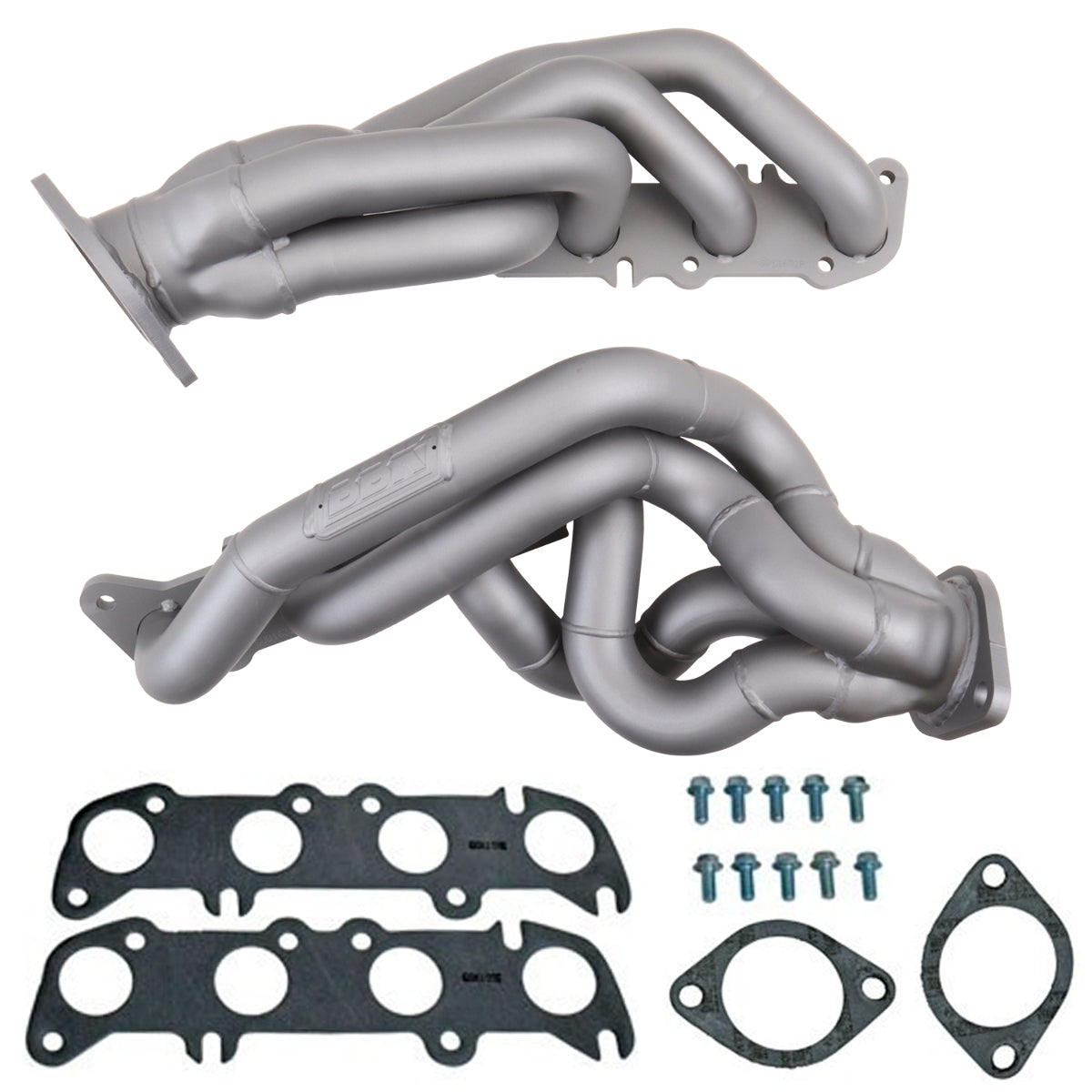 Fits 2011-2014 Mustang GT 1-3/4 Tuned Length Exhaust Headers-Titanium-1632 - Car Part People