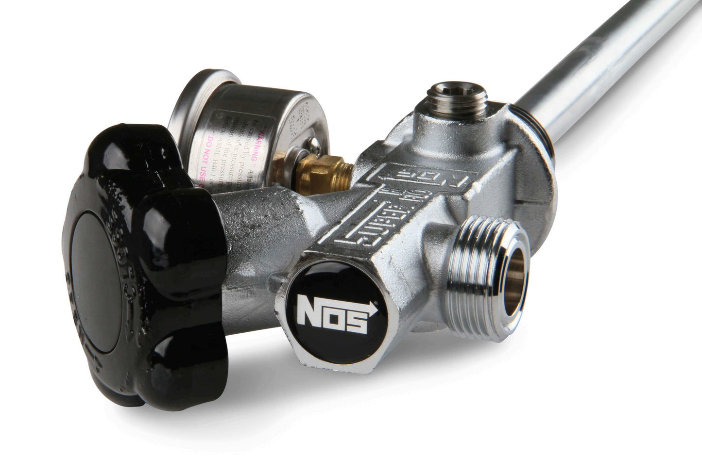 NOS 15/20 lb BottleSuper Hi-Flow Valve Assy w/SiphonTube & BlackGauge 16340ABNOS