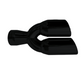 3" IDX3.5"X13.5" -Dual Double Wall Slant Cut S/S Black Exhaust Tip 1637BK