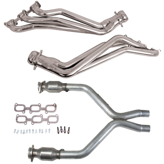 Fits 2011-2014 Mustang V6 1-3/4 Tube Headers, Short Mid X Pipe w/Converter-16422 - Car Part People