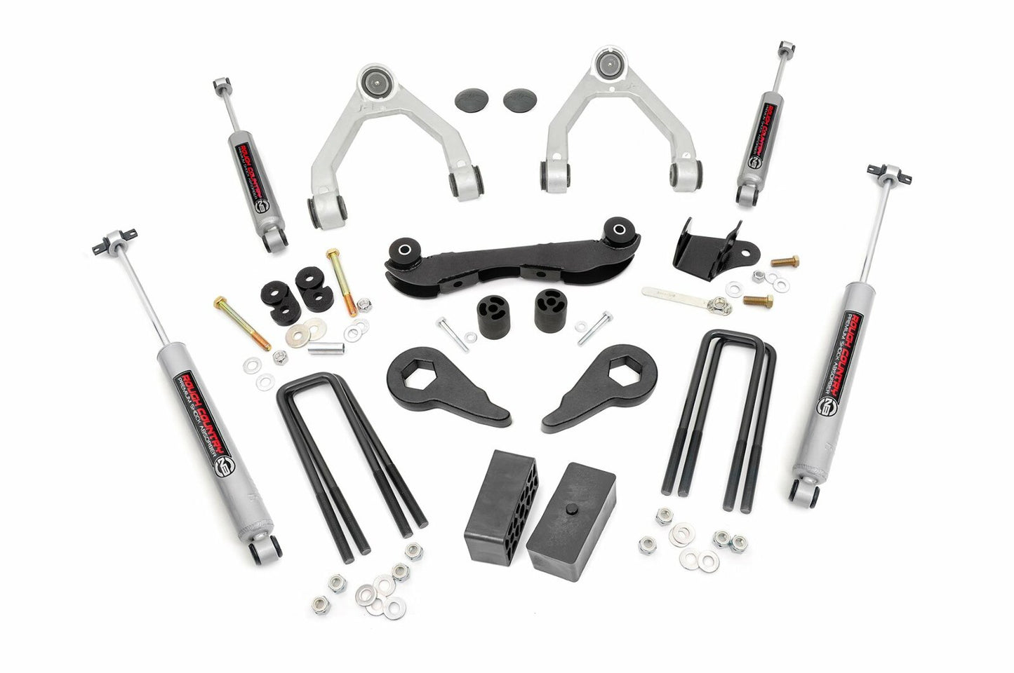 Fits Chevy C1500/K1500 Truck&SUV 4WD (88-99) 2-3" Lift Kit; Rear Blocks; 16530