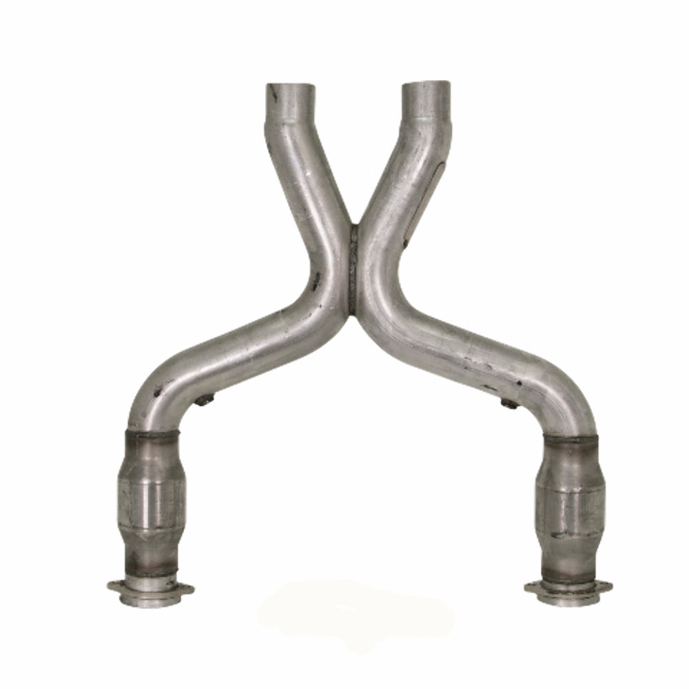 Fits 2011-2014 Mustang GT 3.0 Short Mid X Pipe W/ Catalytic Converters-1658 - Car Part People