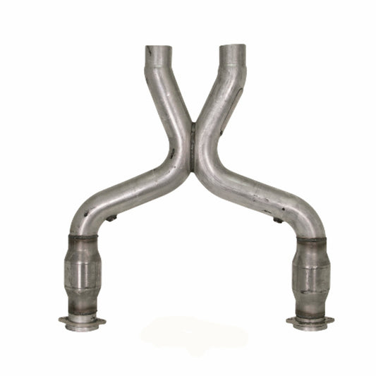 Fits 2011-2014 Mustang GT 3.0 Short Mid X Pipe W/ Catalytic Converters-1658 - Car Part People