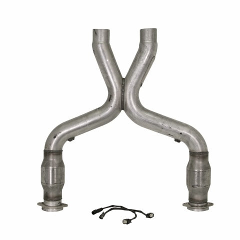 Fits 2011-2014 Mustang GT 3.0 Short Mid X Pipe W/ Catalytic Converters-1658