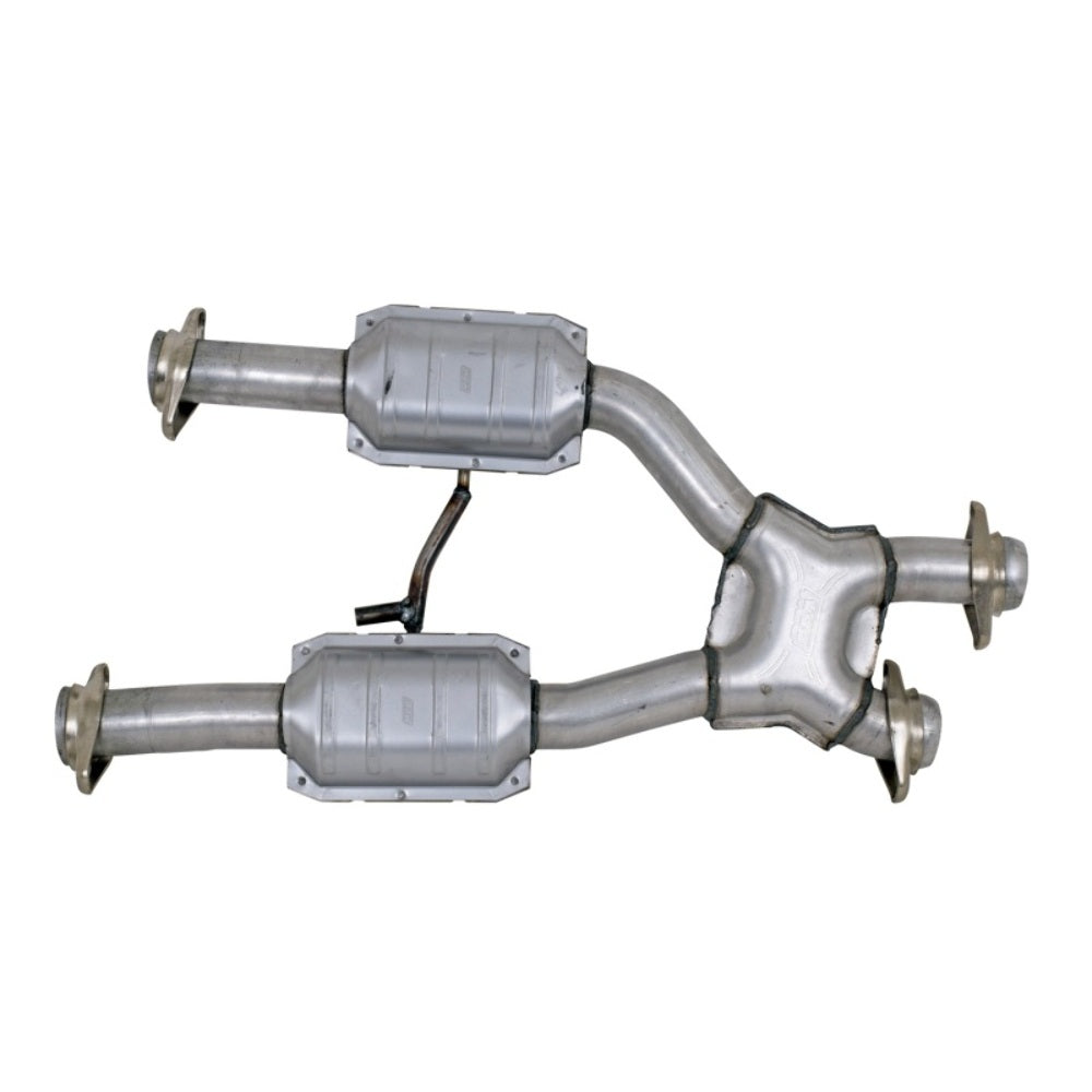 Fits 1979-1993 Mustang 5.0 2.5 Short Mid X Pipe W/ Catalytic Converters-1659 - X Pipe Car Part People