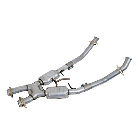 Fits 1994-1995 Mustang 5.0 2.5 Full X Pipe W/Catalytic Converters-1663