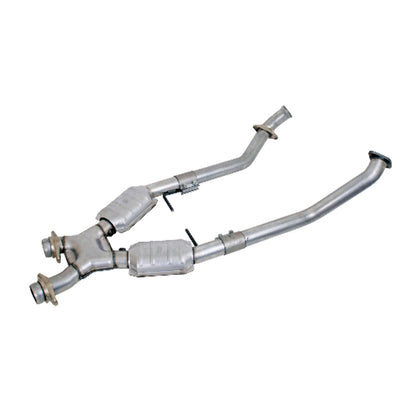 Fits 1996-1998 Mustang GT 2.5 Full X Pipe W/Catalytic Converters-1666 - Car Part People