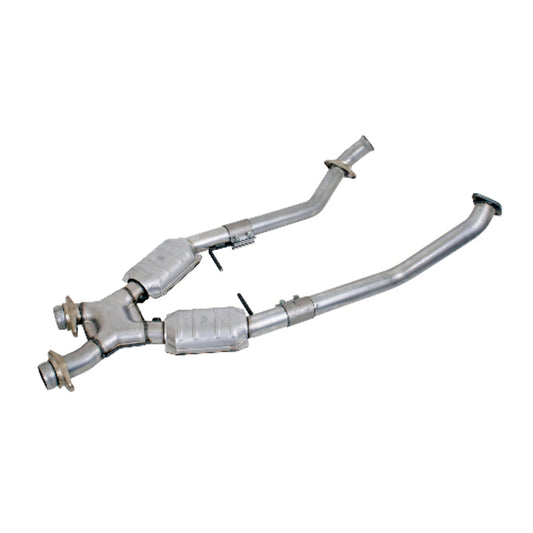 Fits 1996-1998 Mustang GT 2.5 Full X Pipe W/Catalytic Converters-1666 - Car Part People