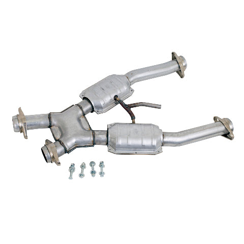 Fits 1994-1995 Mustang GT 2.5 Short Mid X Pipe W/Catalytic Converters-1672