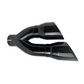 3" IDX4"X16" -Dual Double Wall Slant Cut S/S Gloss Black Exhaust Tip 1690BK