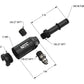 NOS Fuel Line Adapter 17002NOS; Quick Connect Black Anodized 3/8 SAE x 3/8 SAE