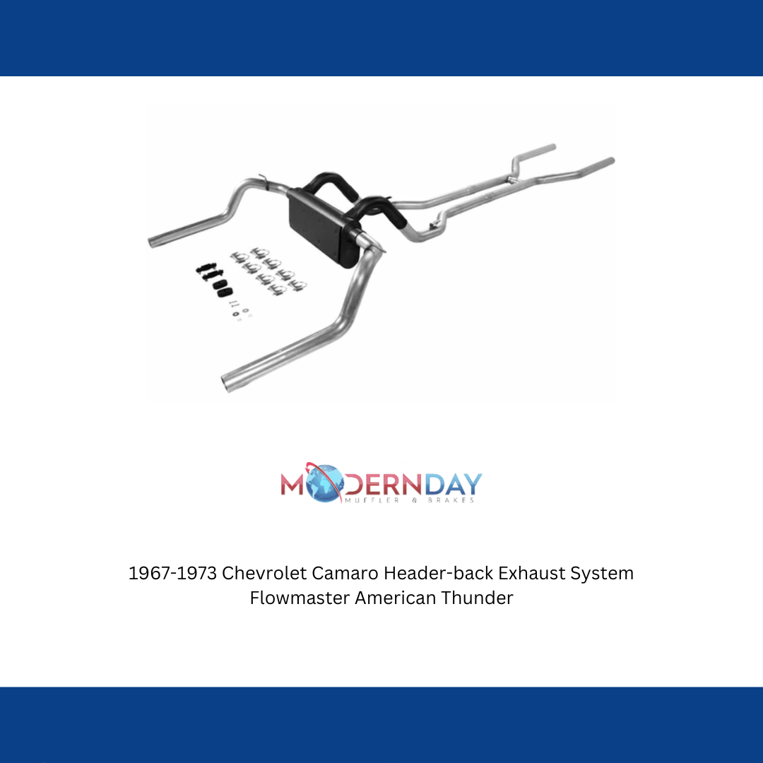 1967-1974 Chevrolet Camaro Crossmember-back Exhaust System Flowmaster American Thunder 17104