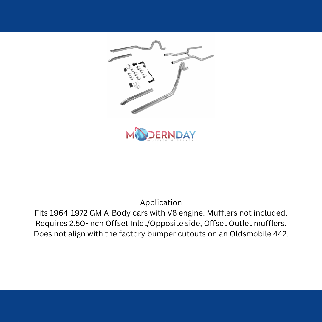 1964-1972 Chevrolet Chevelle Header-back Pipe System Flowmaster 17107