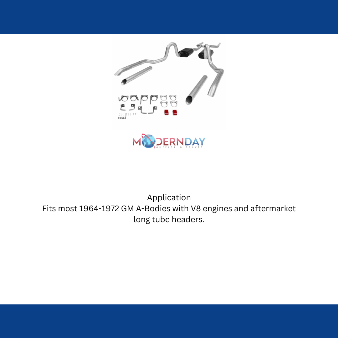 1964-1972 Chevrolet Chevelle Header-back Exhaust System Flowmaster American Thunder