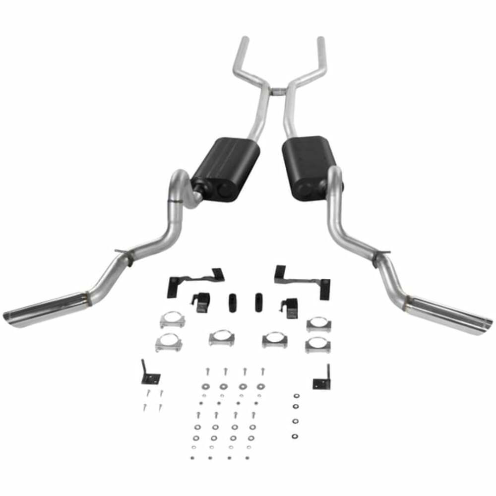 1964-1972 Chevrolet El Camino Header-back Exhaust System Flowmaster American Thu