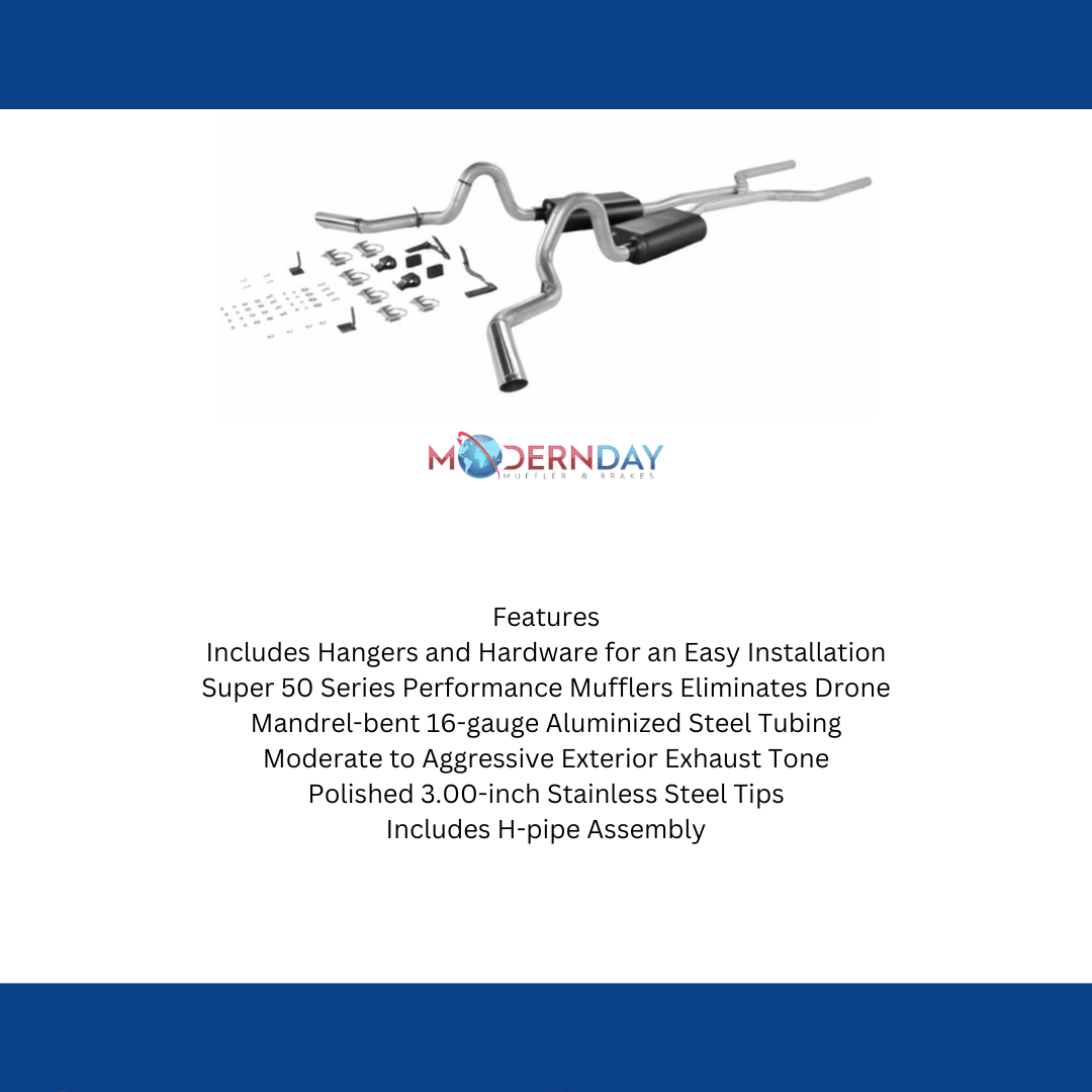 1964-1972 Chevrolet El Camino Header-back Exhaust System Flowmaster American Thu