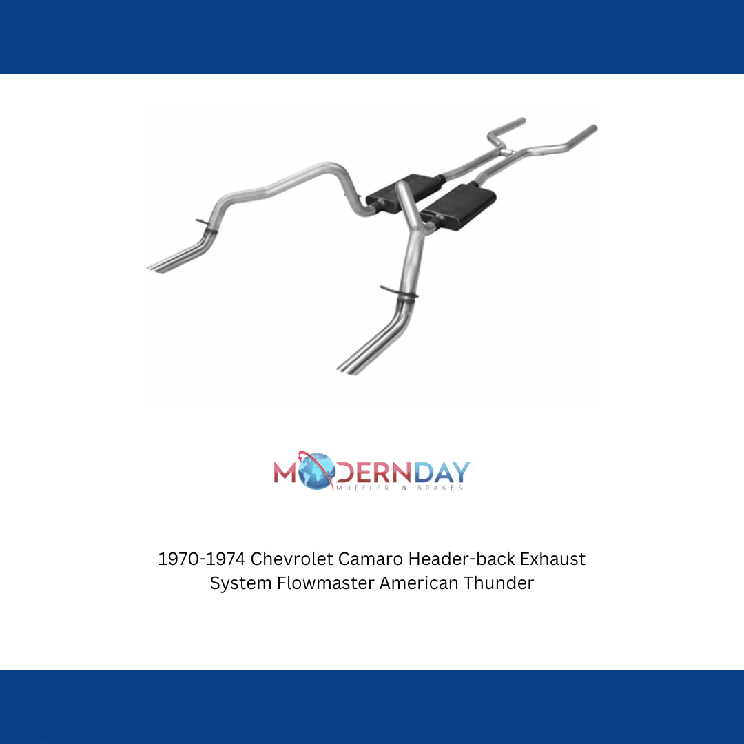 1970-1974 Chevrolet Camaro Header-back Exhaust System Flowmaster American Thunde