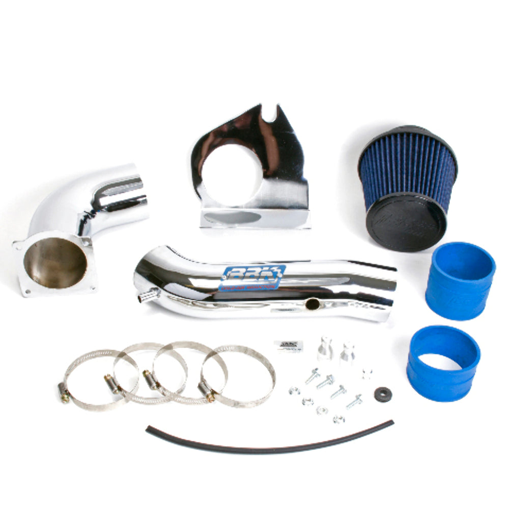 Fits 1999-2004 Ford Mustang V6 Cold Air Intake Fenderwell Style-Chrome-1719 - Car Part People