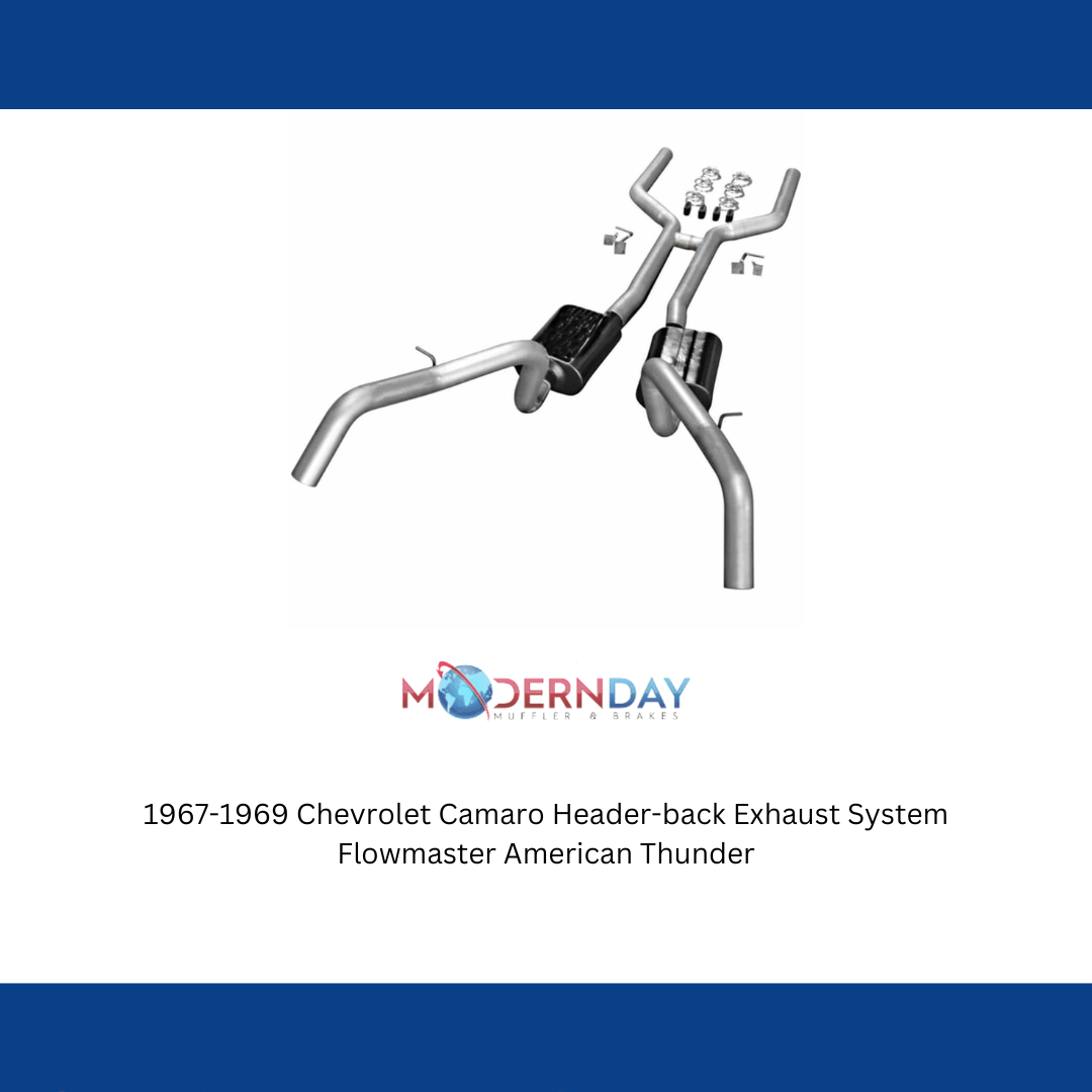 1967-1969 Chevrolet Camaro Crossmember-back Exhaust System 3 in V8 Flowmaster 17201