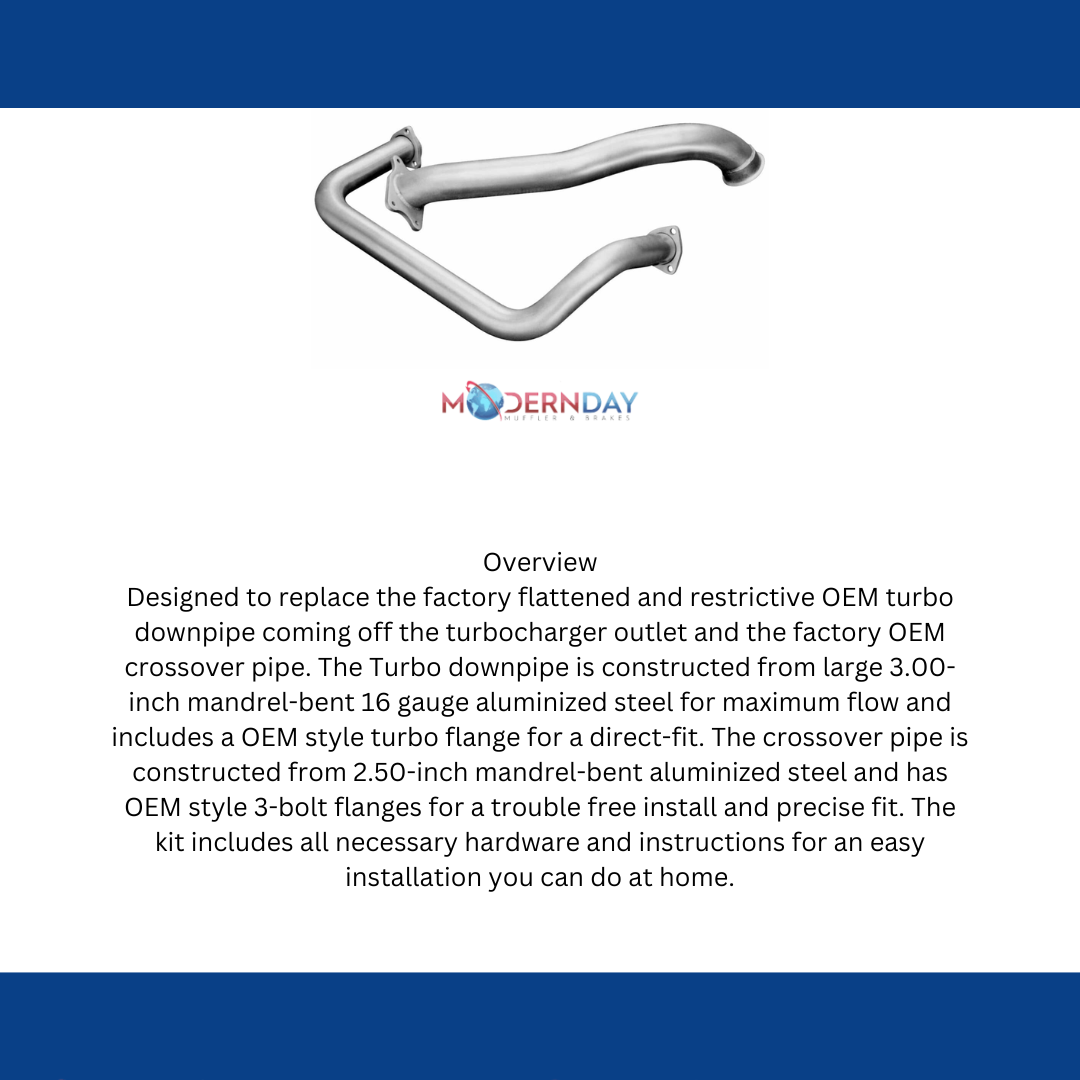 1995-1998 Chevrolet Silverado C1500 Downpipe and Crossover Kit Flowmaster Turbo