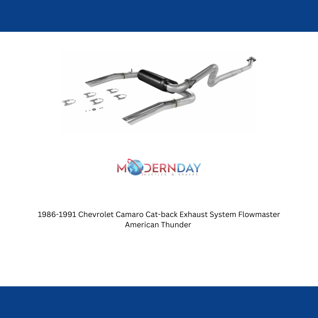 1986-1991 Chevrolet Camaro Cat-back Exhaust System Flowmaster American Thunder 17234