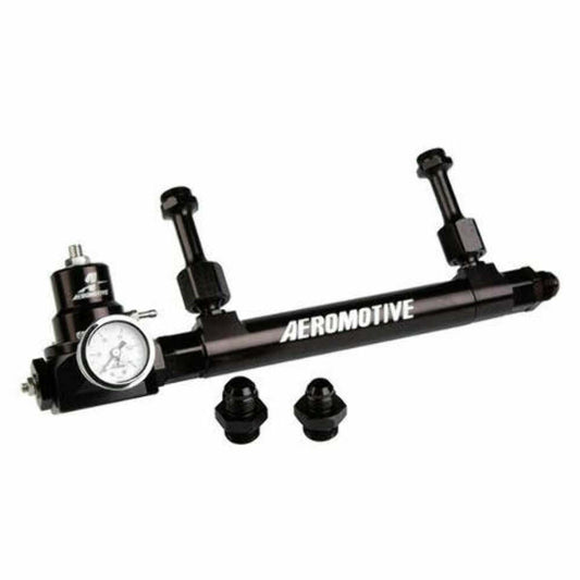 Aeromotive 17251 Double Adj. Bypass Fuel Log Kit (Demon style) - Carburetor Parts Car Part People