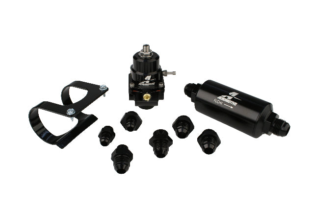 Fuel Filter Kit High Flow Fuel System Universal Fit Aeromotive 17256-BGPL