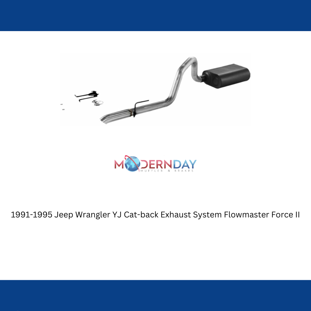1991-1995 Jeep Wrangler YJ Cat-back Exhaust System Flowmaster Force II 17272