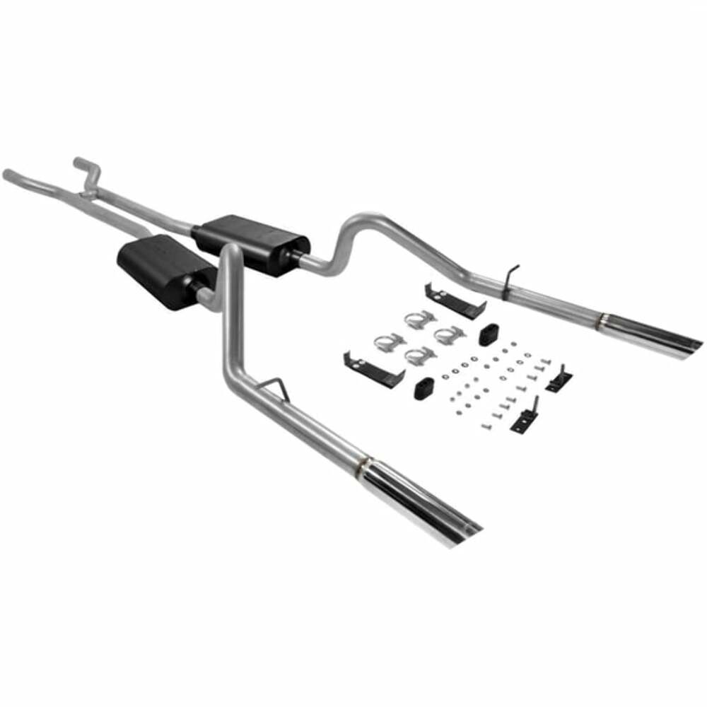 1966-1967 Ford Fairlane Header-back Exhaust System Flowmaster American Thunder 1