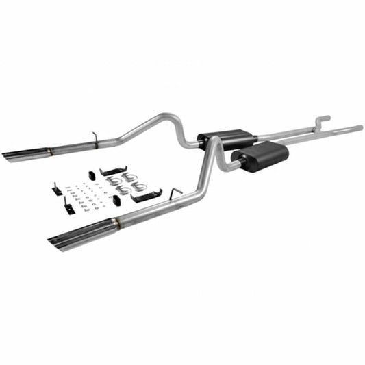 1966-1967 Ford Fairlane Header-back Exhaust System Flowmaster American Thunder 1