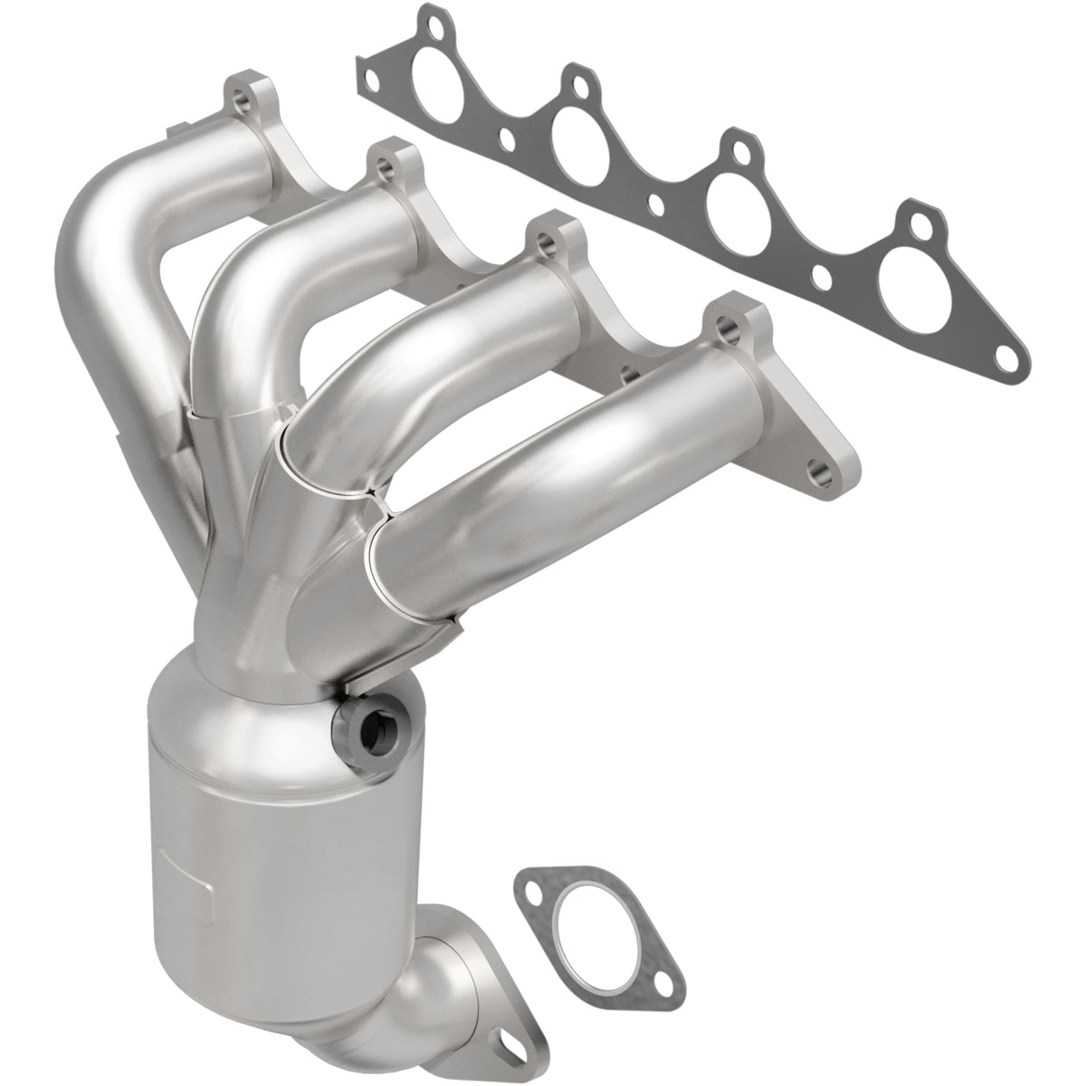 Catalytic Converter with Integrated Exhaust Manifold for HM Grade Federal / EPA Compliant Direct-Fit Manifold Catalytic