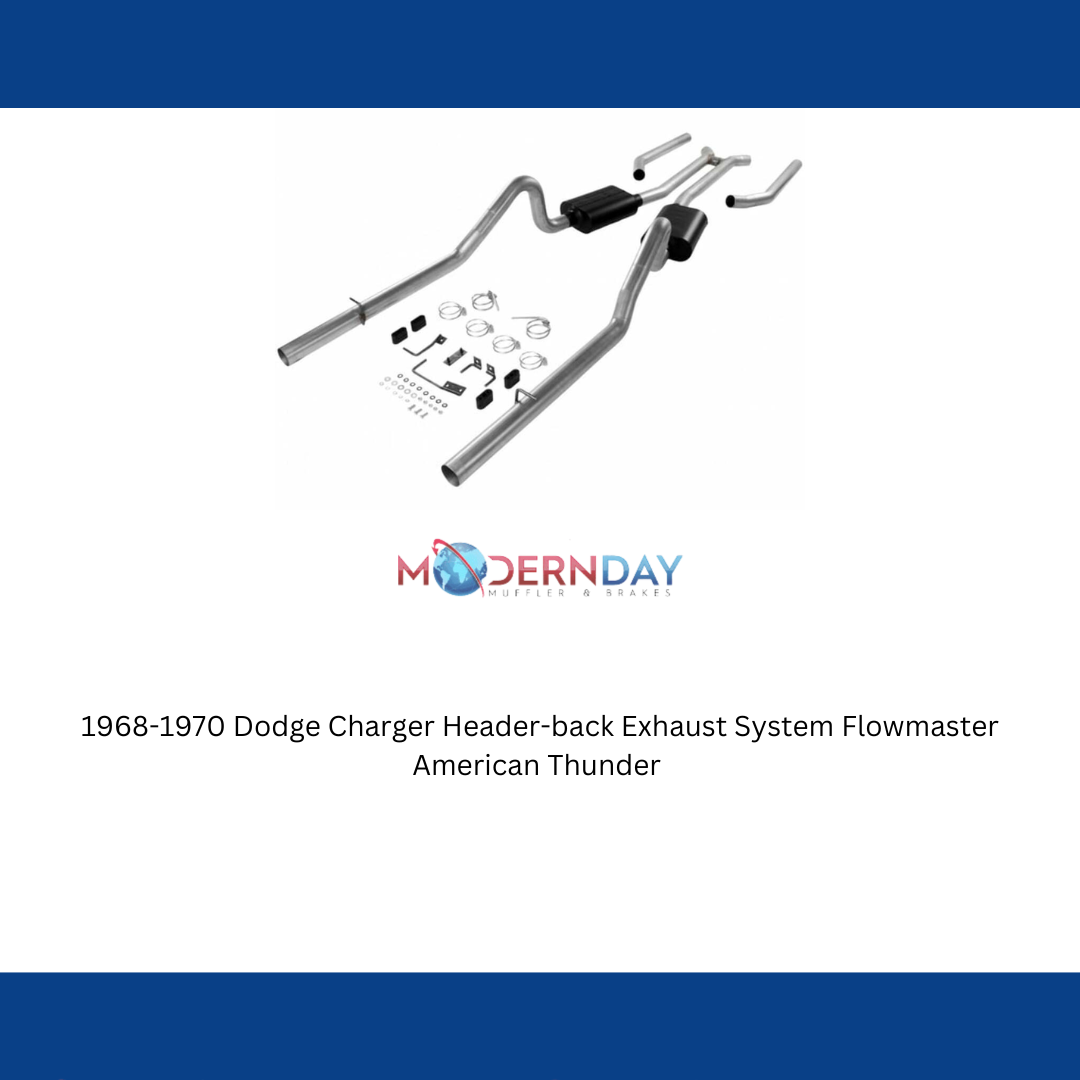 1968-1970 Dodge Charger Header-back Exhaust System Flowmaster American Thunder 1