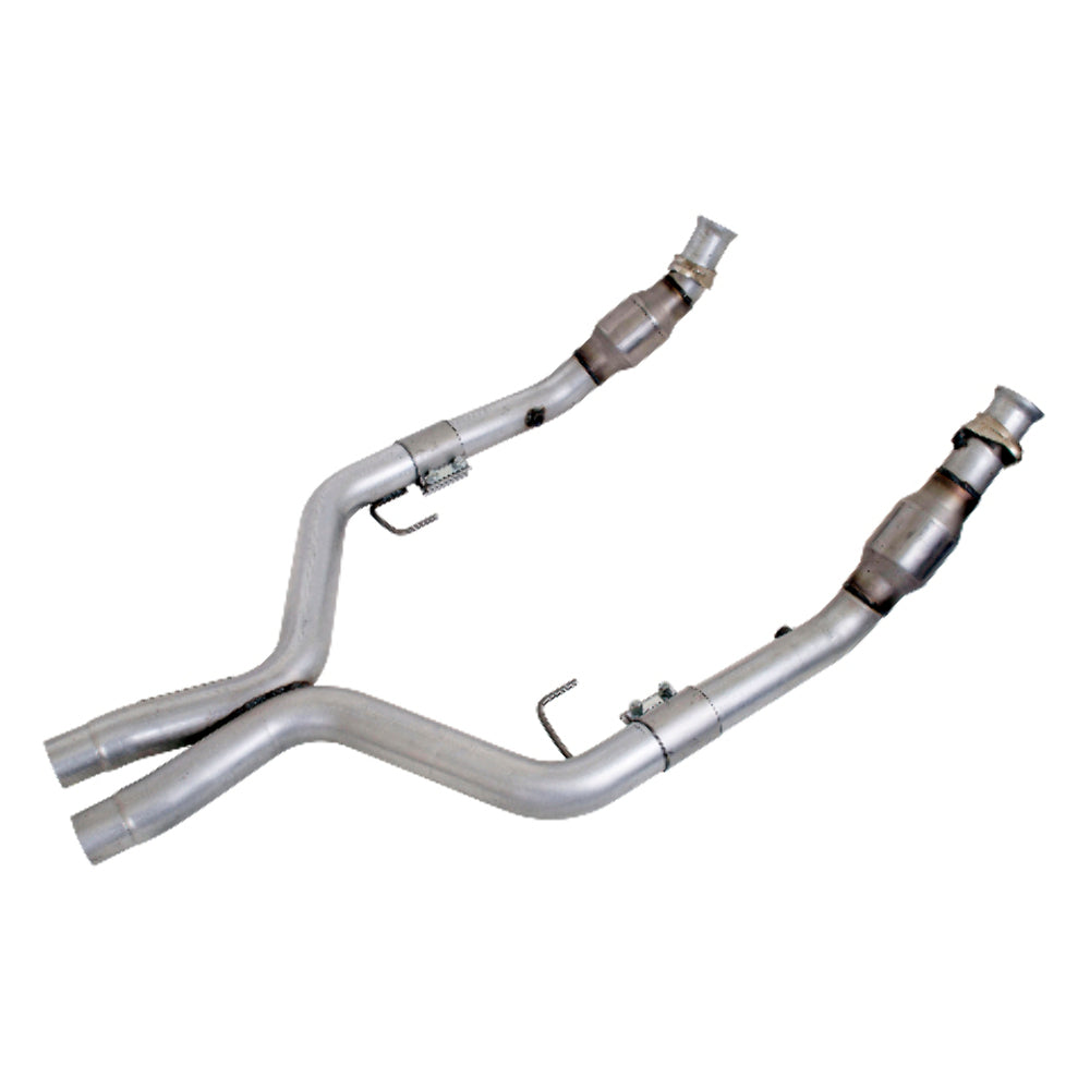 Fits Mustang GT 2-3/4 Full X Pipe W/Converters-1770 - Car Part People