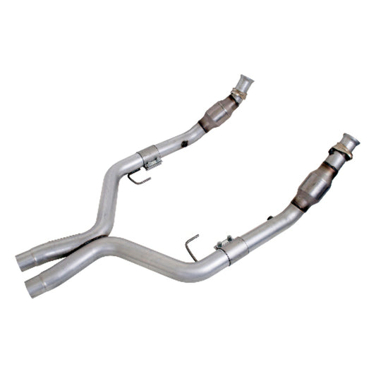 Fits Mustang GT 2-3/4 Full X Pipe W/Converters-1770 - Car Part People