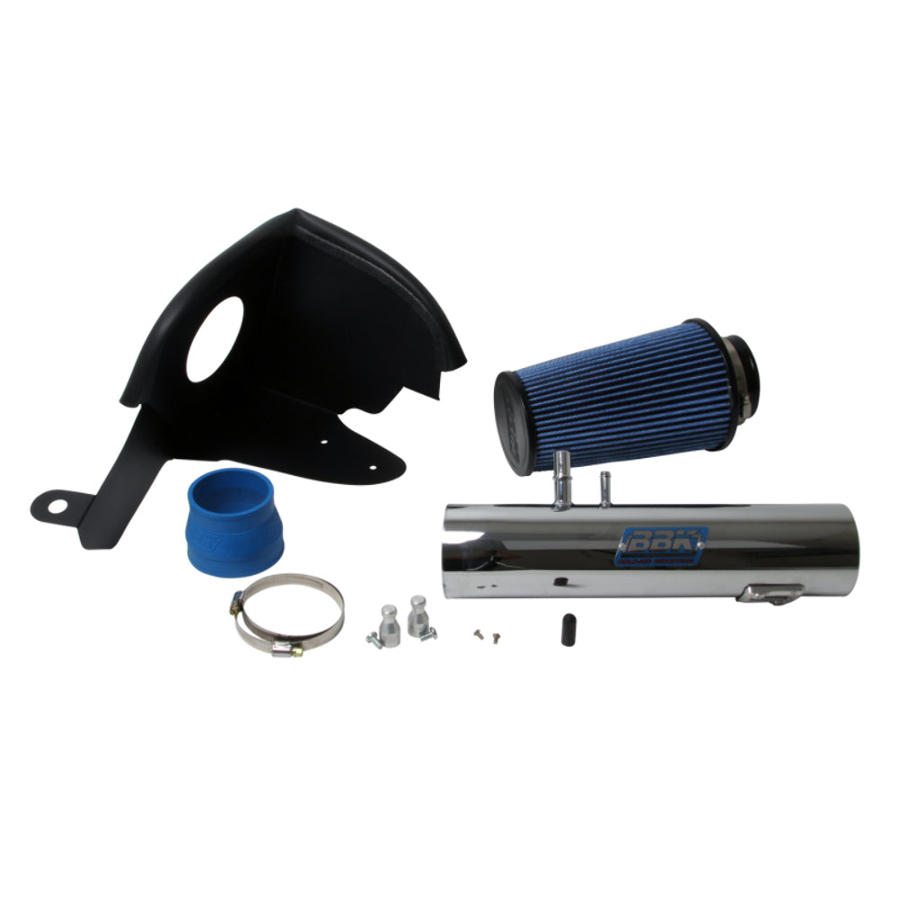 Fits 2011-2014 Mustang V6 3.7L Cold Air Induction System (Powder Chrome)-1778 - Car Part People