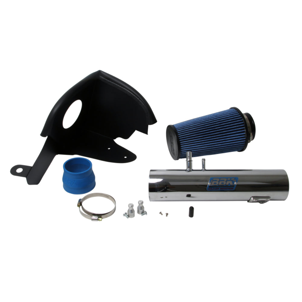 Fits 2011-2014 Mustang V6 3.7L Cold Air Induction System (Powder Chrome)-1778 - Car Part People