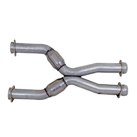 Fits 1987-2004 Mustang Coyote Swap Short Mid X Pipe w/High Flow Catalytic-1786
