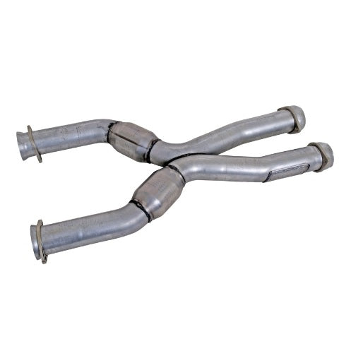 Fits 1987-2004 Mustang Coyote Swap Short Mid X Pipe w/High Flow Catalytic-1786
