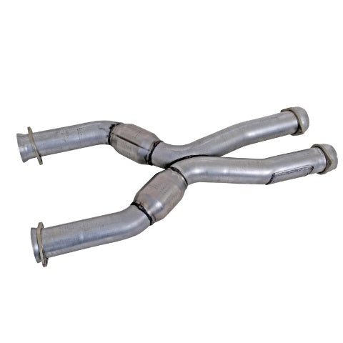 Fits 1987-2004 Mustang Coyote Swap Short Mid X Pipe w/High Flow Catalytic-1786