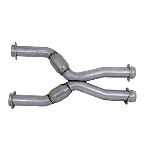 Fits 1987-2004 Mustang Coyote Swap Short Mid X Pipe w/High Flow Catalytic-1786