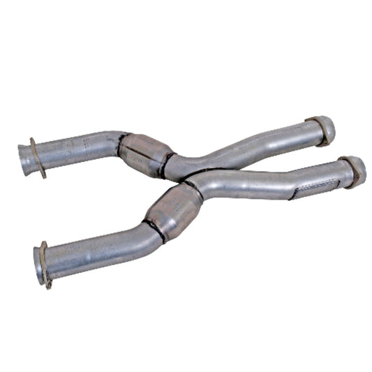 Fits 1987-2004 Mustang Coyote Swap Short Mid X Pipe w/High Flow Catalytic-1786 - Car Part People