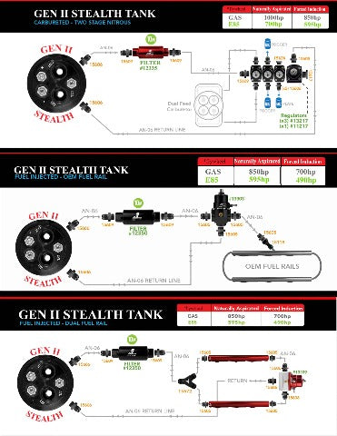 Fuel Tank Fuel System Vehicle Specific Fit Aeromotive 18143-BGPL