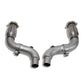 Fits 2015-2023 Ford Mustang GT 3" Short Mid Pipe With Catalytic Converters-1816