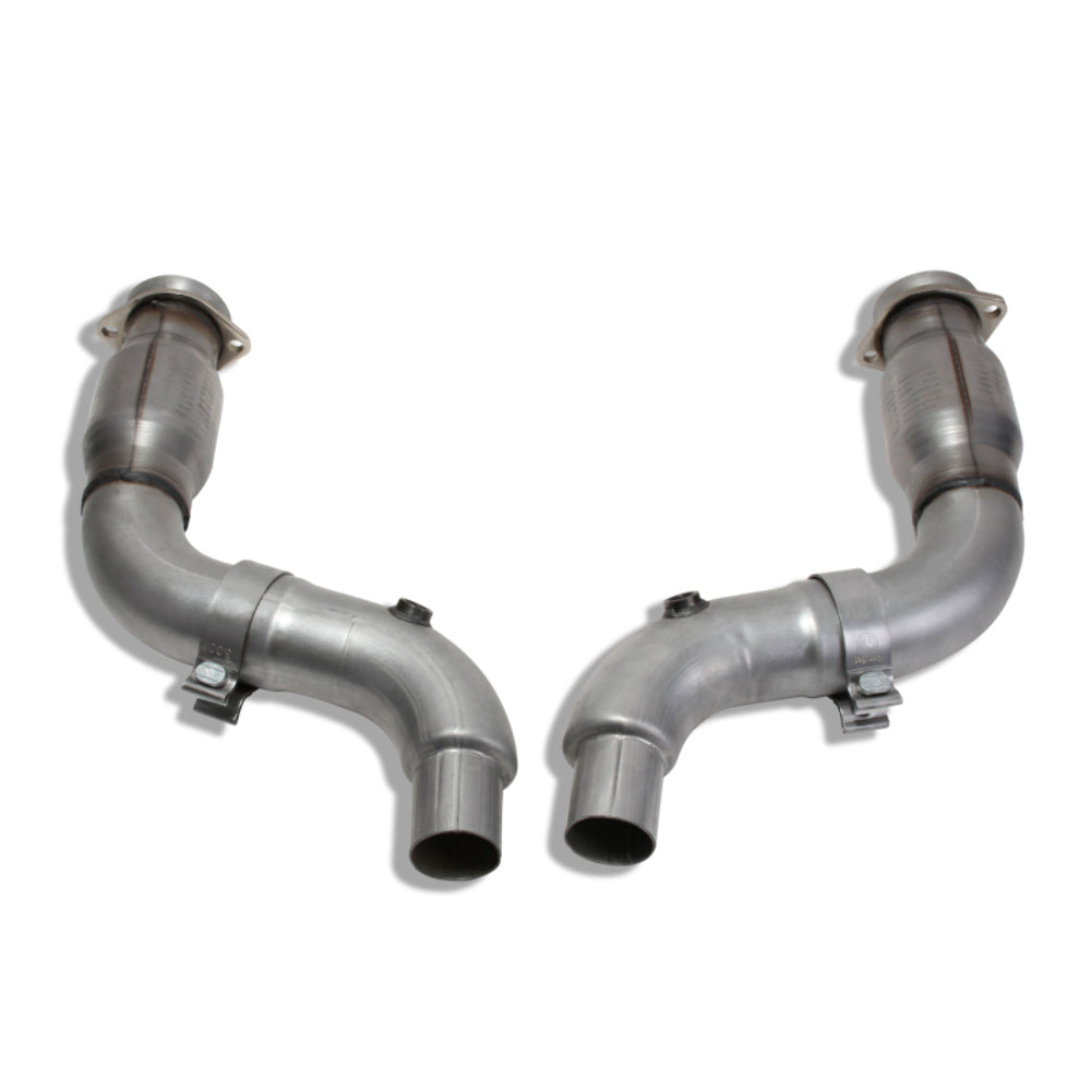 Fits 2015-2023 Ford Mustang GT 3" Short Mid Pipe With Catalytic Converters-1816 - Car Part People
