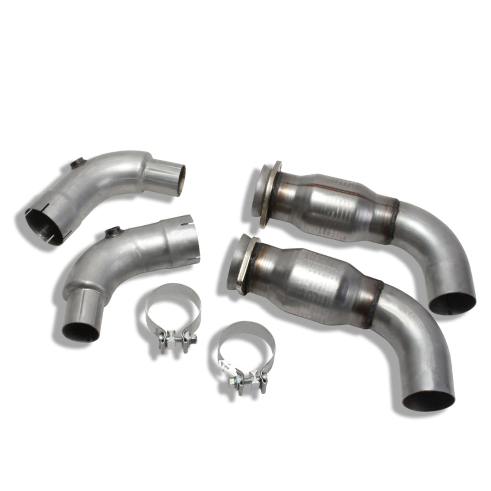Fits 2015-2023 Ford Mustang GT 3" Short Mid Pipe With Catalytic Converters-1816 - Car Part People