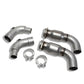 Fits 2015-2023 Ford Mustang GT 3" Short Mid Pipe With Catalytic Converters-1816